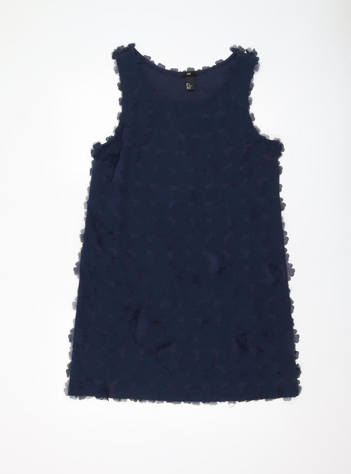 H&M Women's Blue Shift Dress, Size 12
