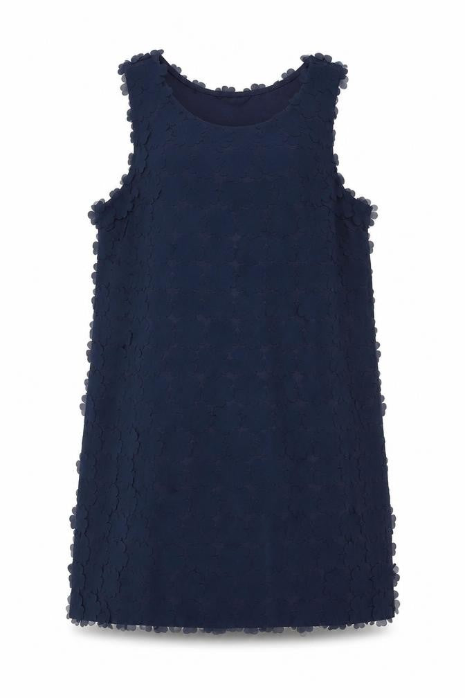 Front view of H&M Women's Blue Shift Dress, size 12