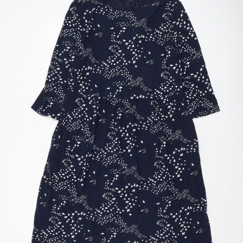 Seasalt Cornwall Women's Blue A-Line Midi Dress - Size 12