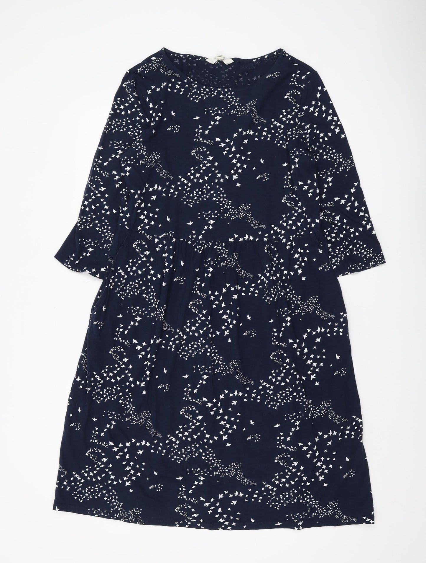 Seasalt Cornwall Women's Blue A-Line Midi Dress - Size 12