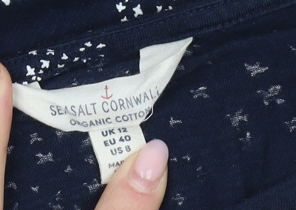 Seasalt Cornwall Women's Blue A-Line Midi Dress - Size 12