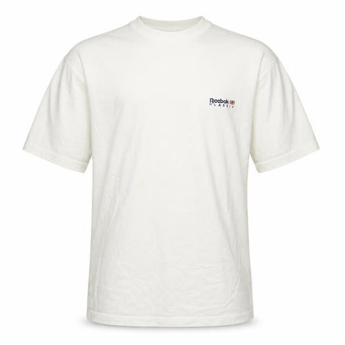 Reebok Men’s White XL T-Shirt Cotton Jersey Logo