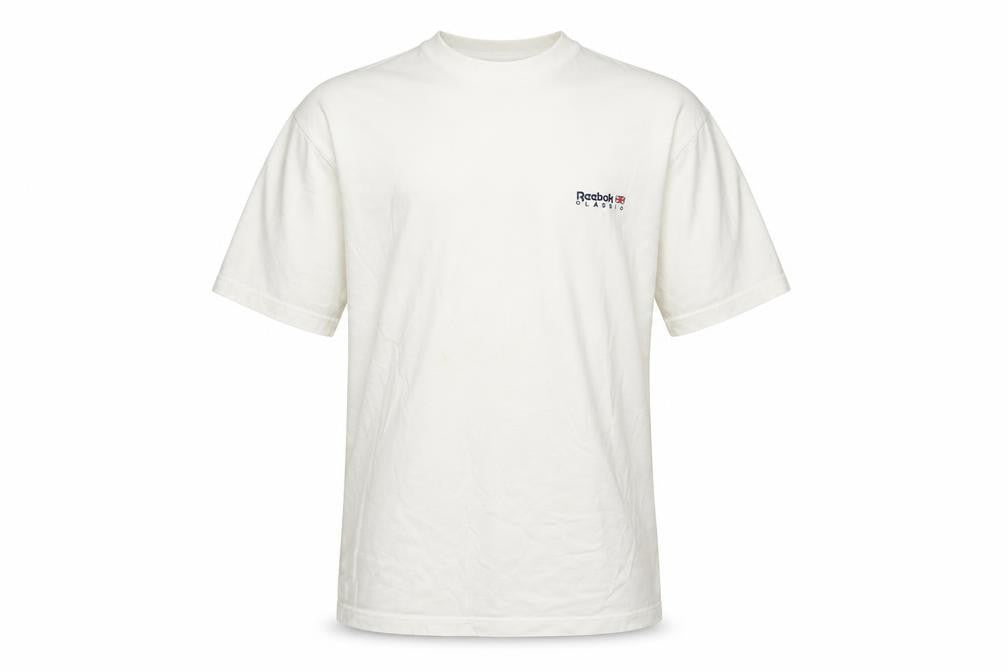Reebok Men’s White XL T-Shirt Cotton Jersey Logo