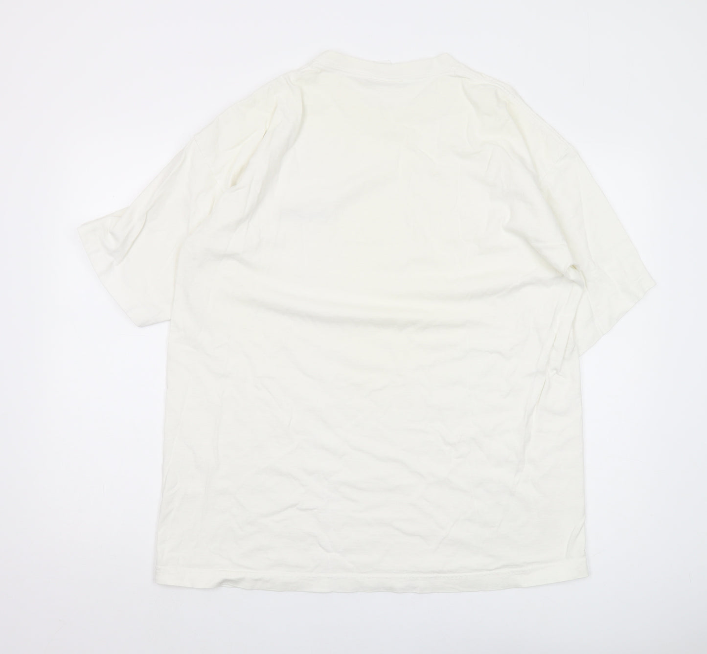 Reebok Men’s White XL T-Shirt Cotton Jersey Logo
