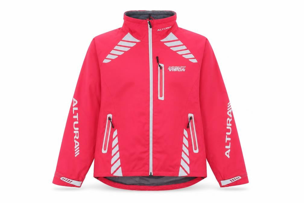 Front view of Altura Women's Red Windbreaker Jacket, size 12
