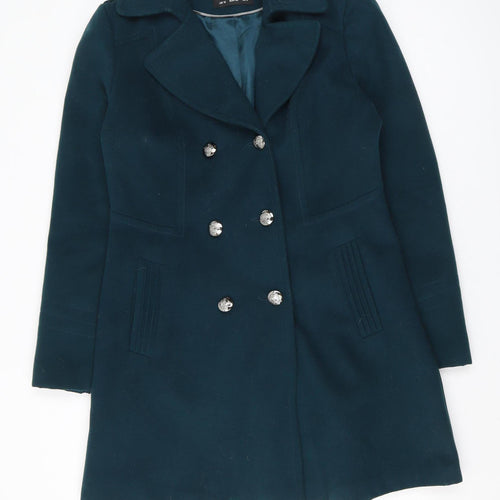 Wallis Women's Green Pea Coat Size 12