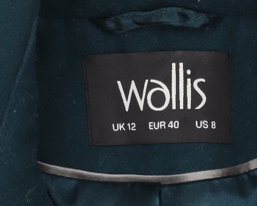 Wallis Women's Green Pea Coat Size 12
