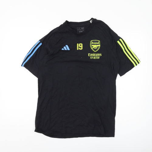 adidas Men's Arsenal Black Medium T-Shirt