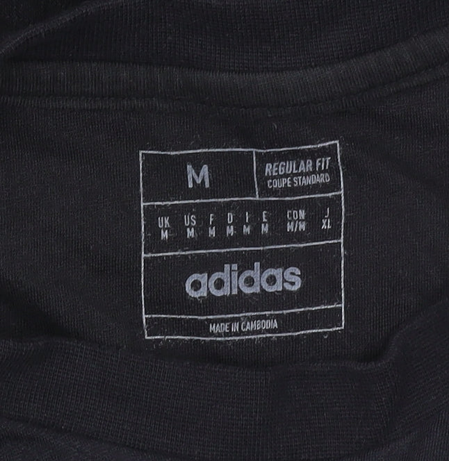adidas Men's Arsenal Black Medium T-Shirt