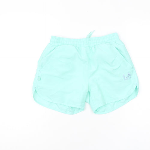 LA Gear Girls' Athletic Shorts Green 11-12 Yrs Quick Dry