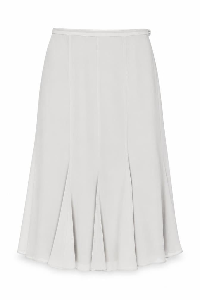 Front view of Jacques Vert Grey A-Line Midi Skirt, size 10