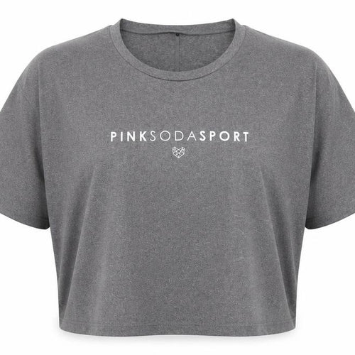 Pink Soda Sport Women's Grey T-Shirt, Size 22