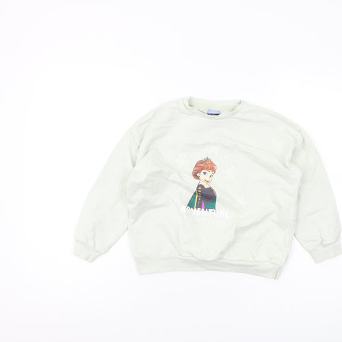 George Girls Frozen Blue Pullover Sweatshirt 7-8 Years