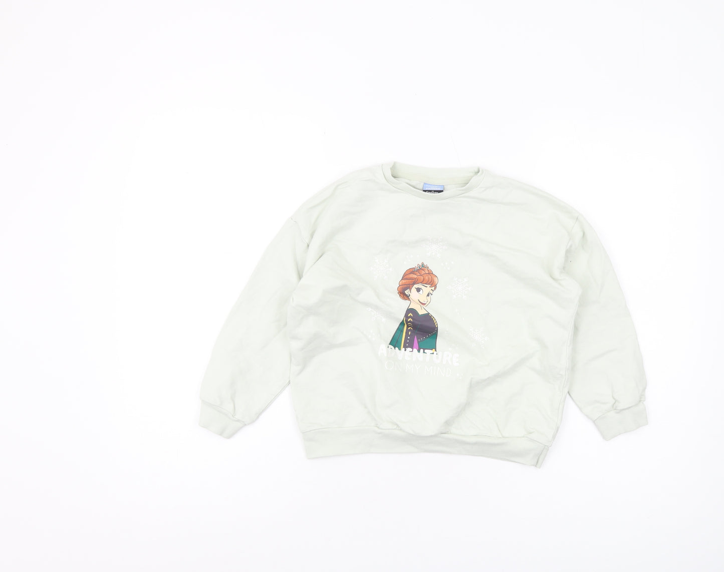 George Girls Frozen Blue Pullover Sweatshirt 7-8 Years