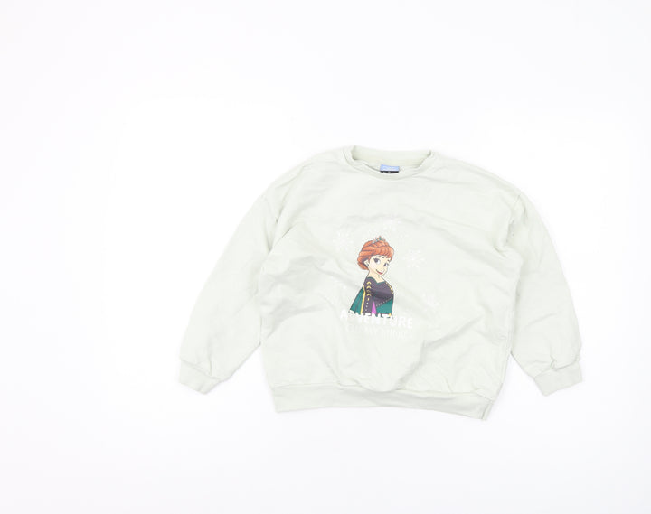 George Girls Frozen Blue Pullover Sweatshirt 7-8 Years