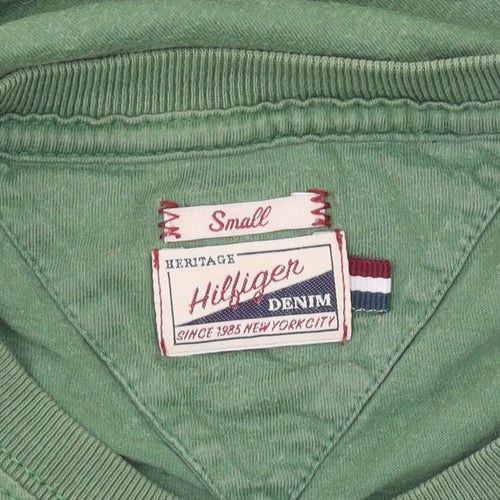 Tommy Hilfiger Men’s Green Graphic T-Shirt Size S