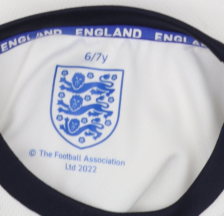 The Football Association Boys White T-Shirt 6-7 Years