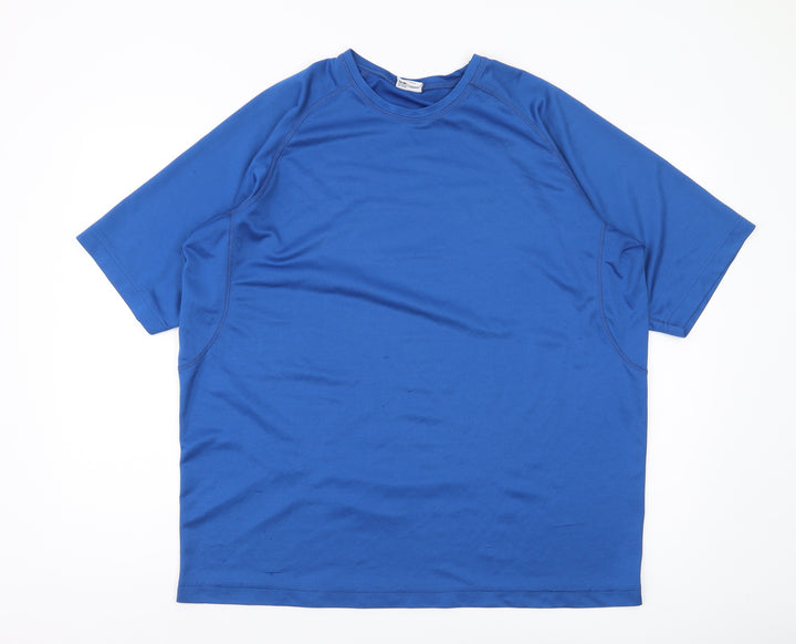 Wilson Men's Blue 2XL Basic T-Shirt for Gym & Training