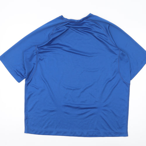 Wilson Men's Blue 2XL Basic T-Shirt for Gym & Training