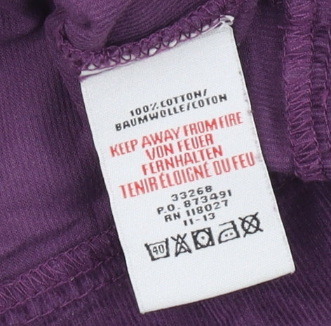 Mini Boden Purple Corduroy Dress 4-5 Years Girls Cap Sleeve