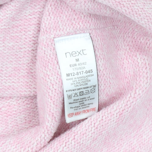 Next Women's Pink V-Neck Pullover Jumper, Size 12