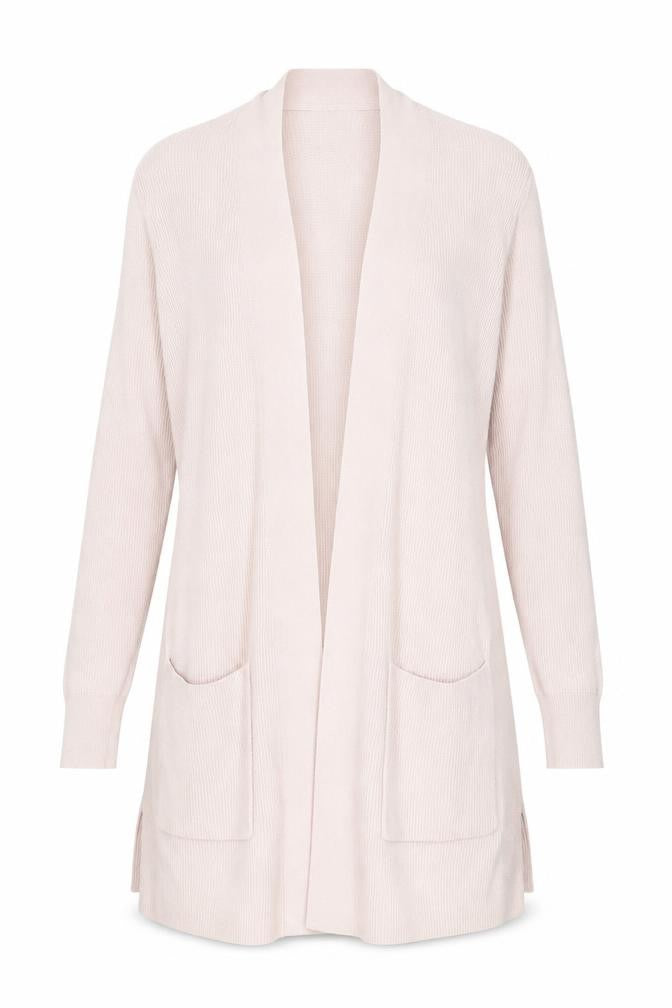 Front view of Gap Women's Beige Cardigan, size S, Long Sleeve
