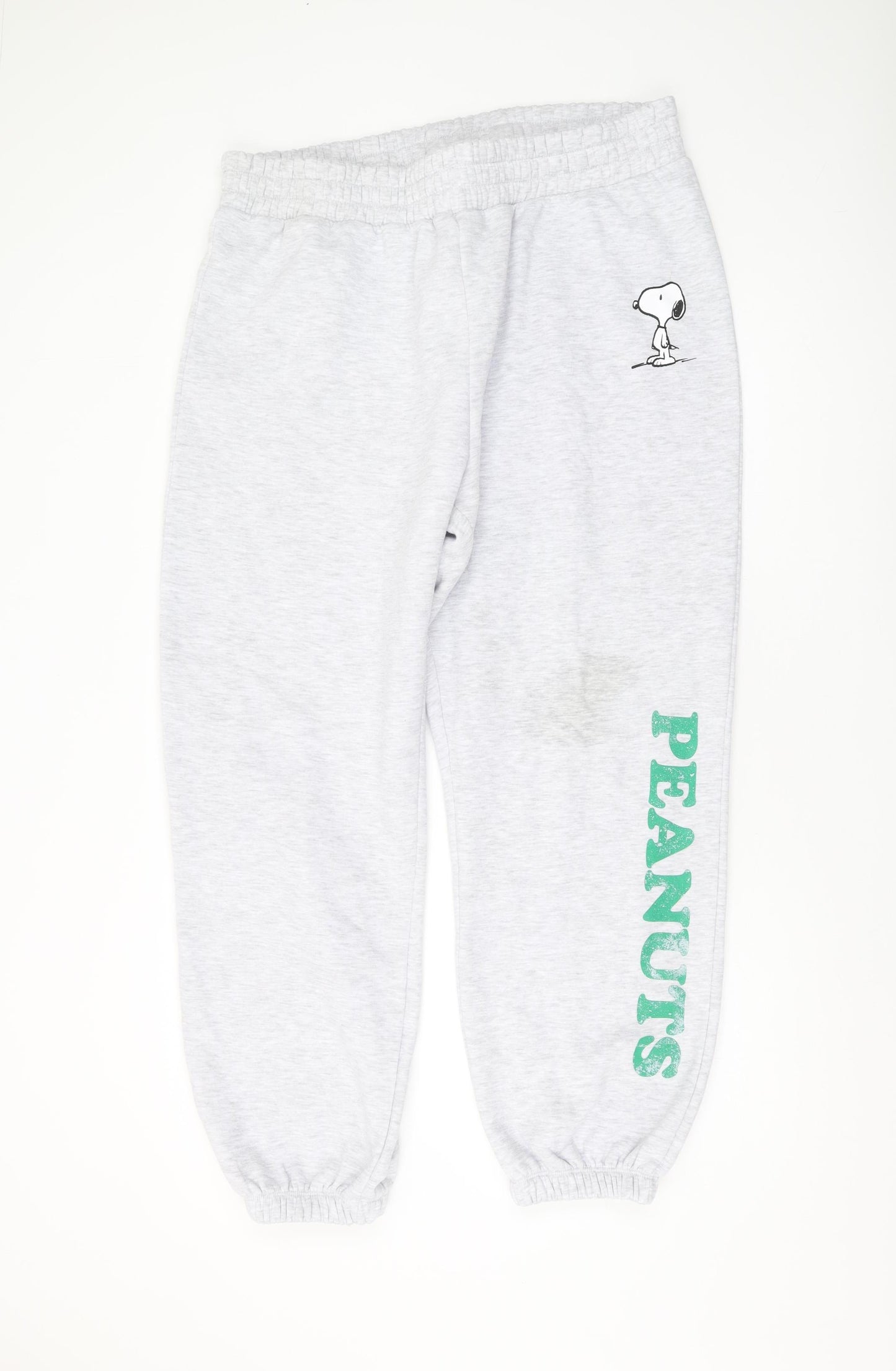 Peanuts Jogger Trousers XL Grey Cartoon Print