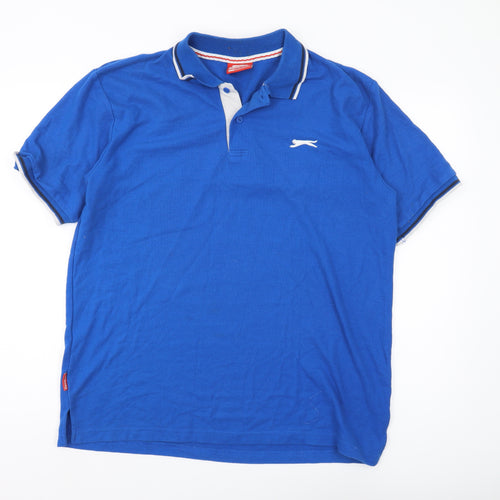 Slazenger Men's Blue XL Polo Shirt
