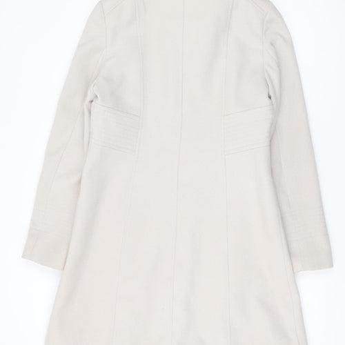 Wallis Women's Beige Mid-Length Coat Size 10
