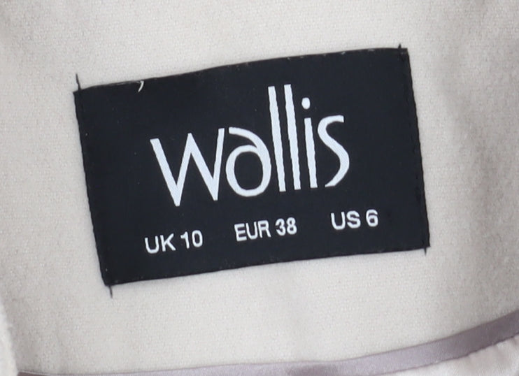 Wallis Women's Beige Mid-Length Coat Size 10