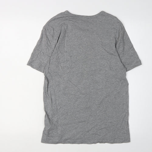 Boss Men's Grey Short Sleeve T-Shirt, Size S
