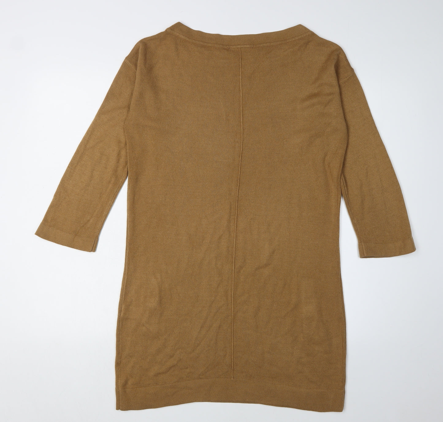 Wallis Women's Brown Jumper Dress, Size S, 3/4 Sleeve