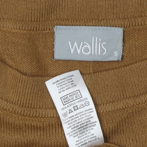 Wallis Women's Brown Jumper Dress, Size S, 3/4 Sleeve