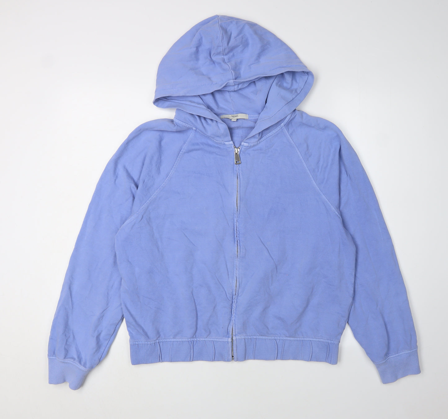 Next Women's Blue Full Zip Hoodie Size 12 Cotton