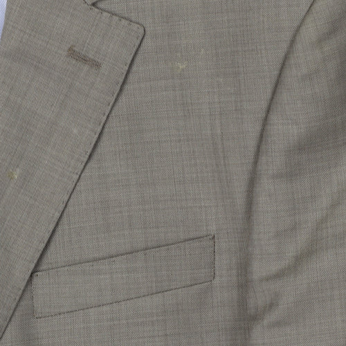 Daniel Hechter Men's Beige Wool Blazer Jacket, Size 42L