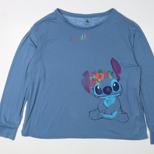 Disney Women’s Blue Long Sleeve T-Shirt 2XL