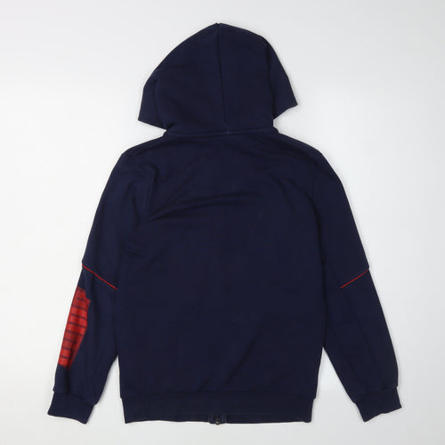 Puma Boys Blue Hoodie Full Zip 11-12 Years Logo Casual