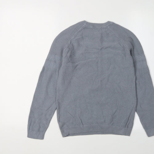 Next Boys Grey Cotton Pullover Jumper, Size 11 Years