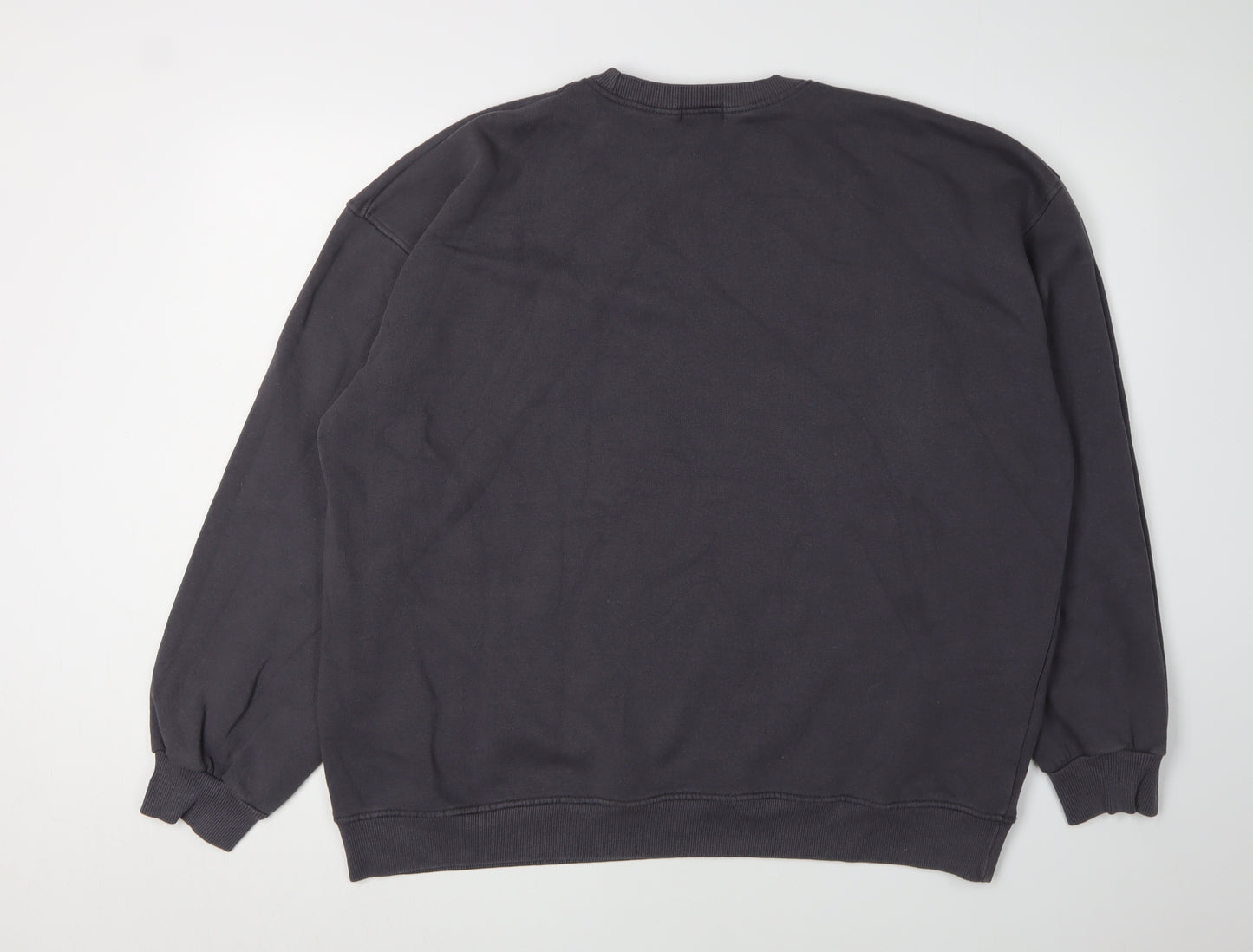 Women's Public Desire Black Pullover Sweatshirt, Size 16, Logo Graphic