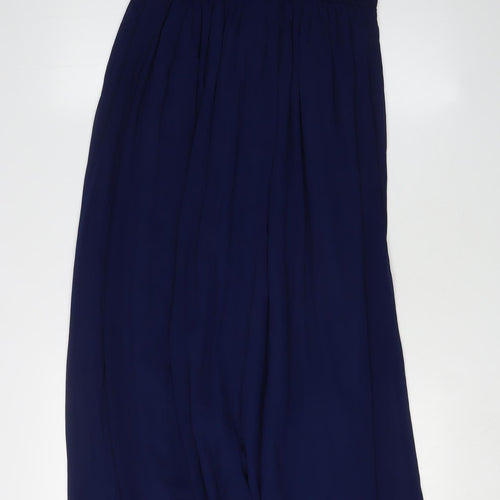 Quiz Women's Blue Maxi Dress Size 16 Sleeveless
