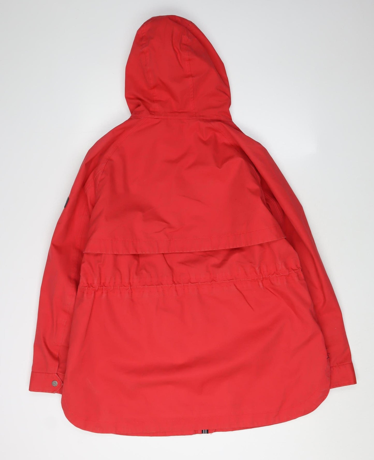 Joules Women's Red Rain Coat Jacket Size 14 Waterproof