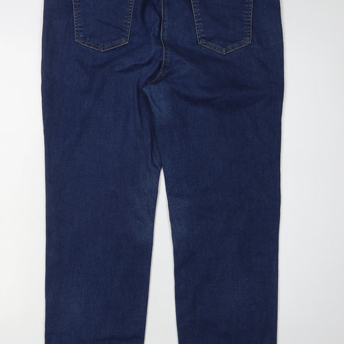 Cotton Traders Women's Blue Straight Jeans Size 16