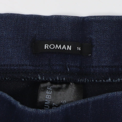 Roman Women's Blue Skinny Jeans Size 16