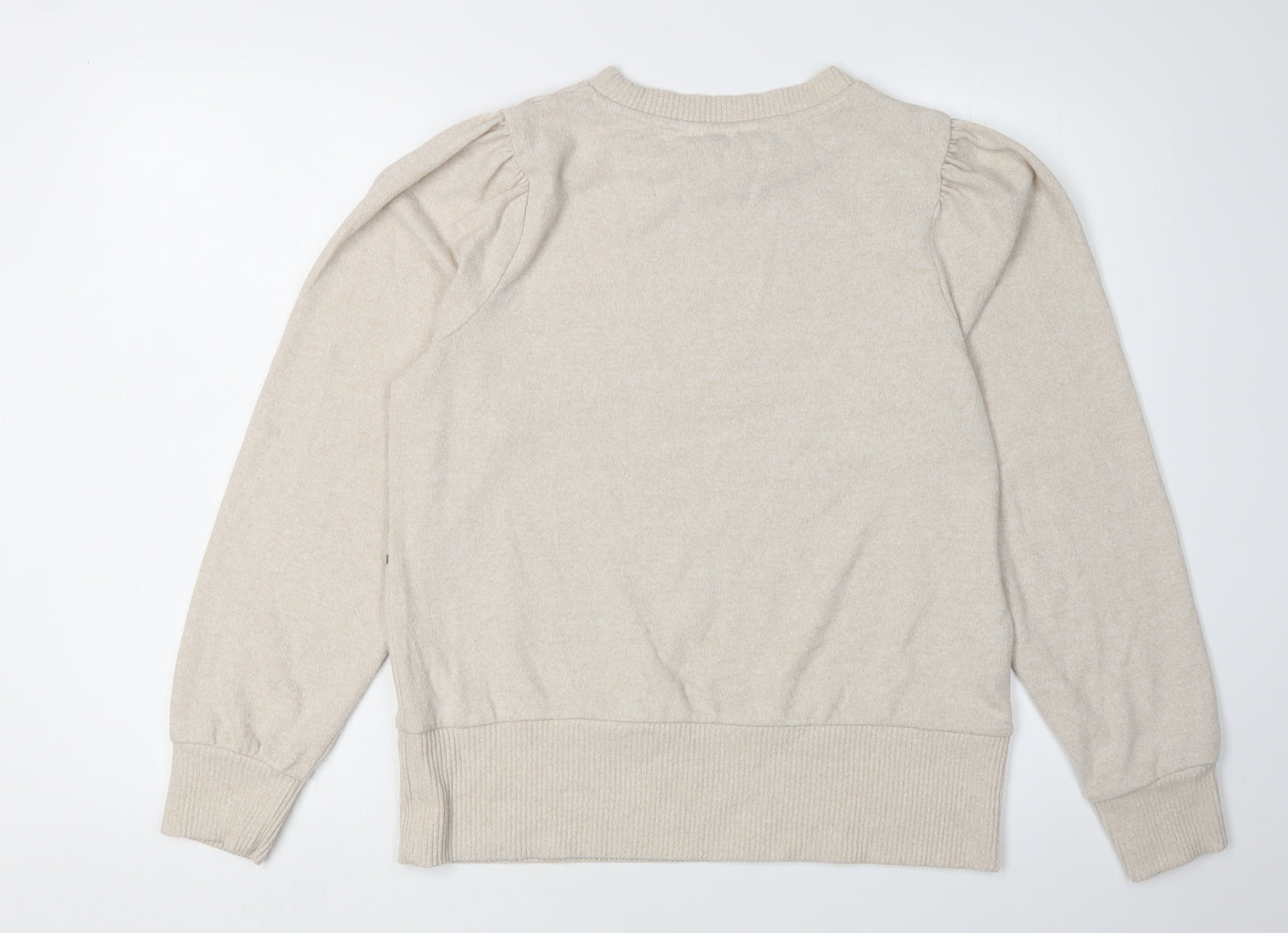 Next Women's Beige Animal Print Pullover M