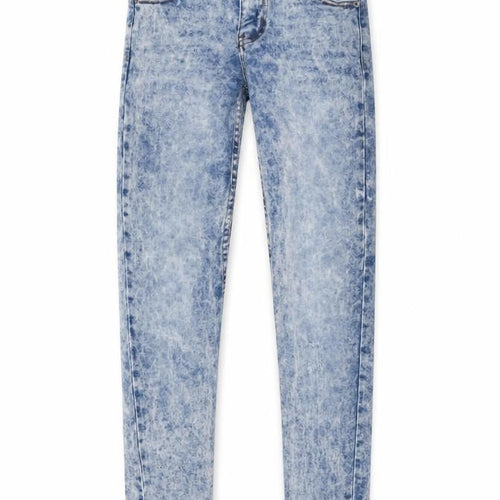 Cheap Monday Women's Blue Acid Wash Skinny Jeans