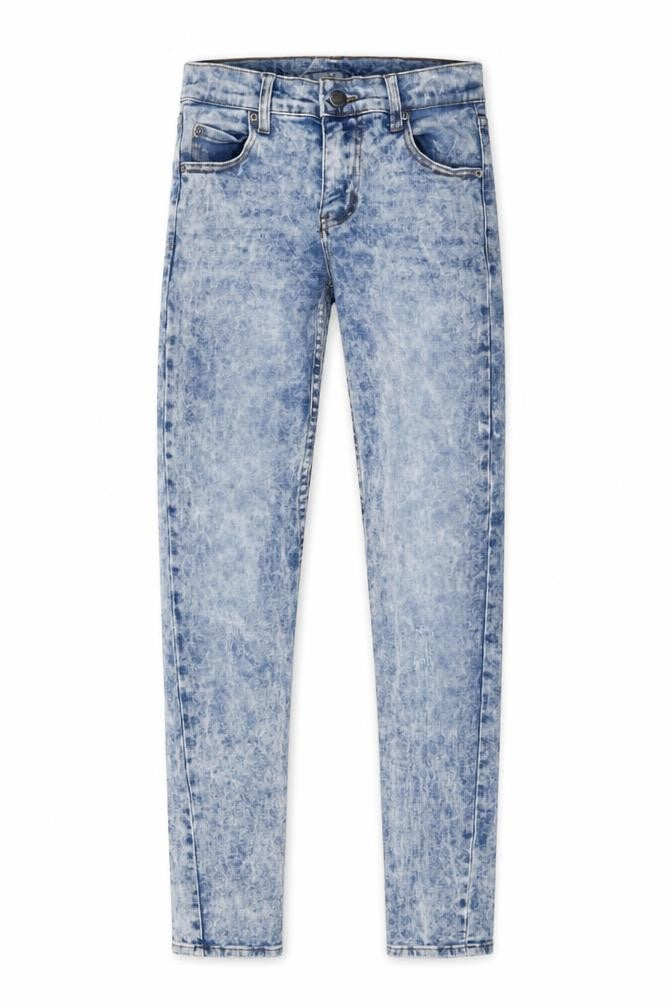 Cheap Monday Women's Blue Acid Wash Skinny Jeans