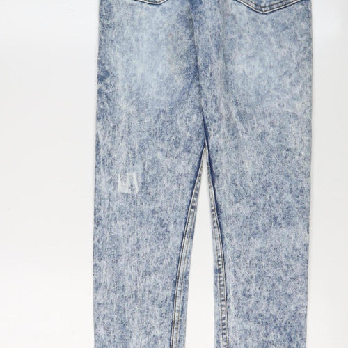Cheap Monday Women's Blue Acid Wash Skinny Jeans