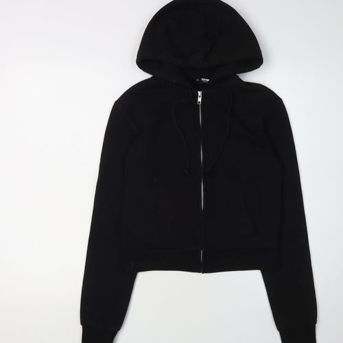 H&M Women's Black Full Zip Hoodie, Size S, Casual Comfort