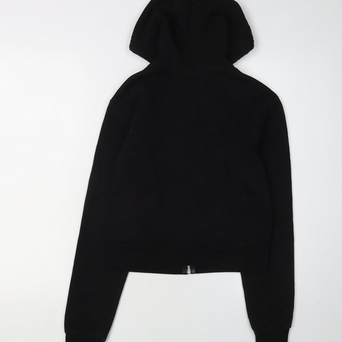 H&M Women's Black Full Zip Hoodie, Size S, Casual Comfort