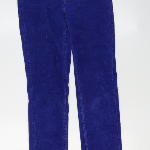 Weekday Women's Blue Slim Corduroy Trousers Size 6